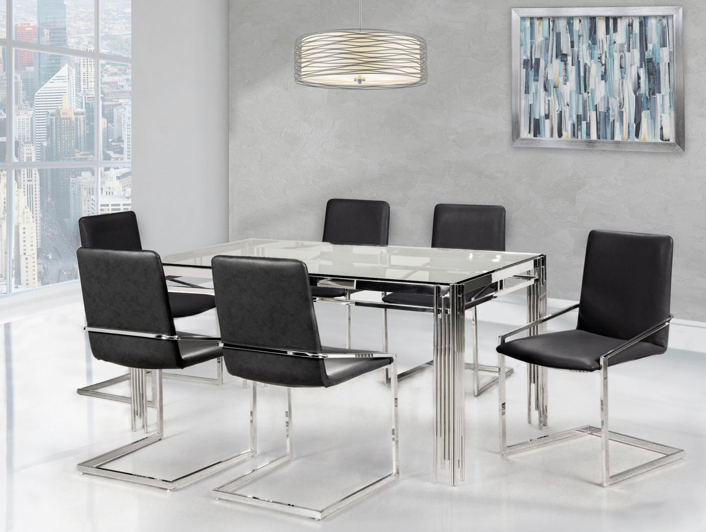 Glass top dining Set deal GTDMZ3653645/3656SDGY