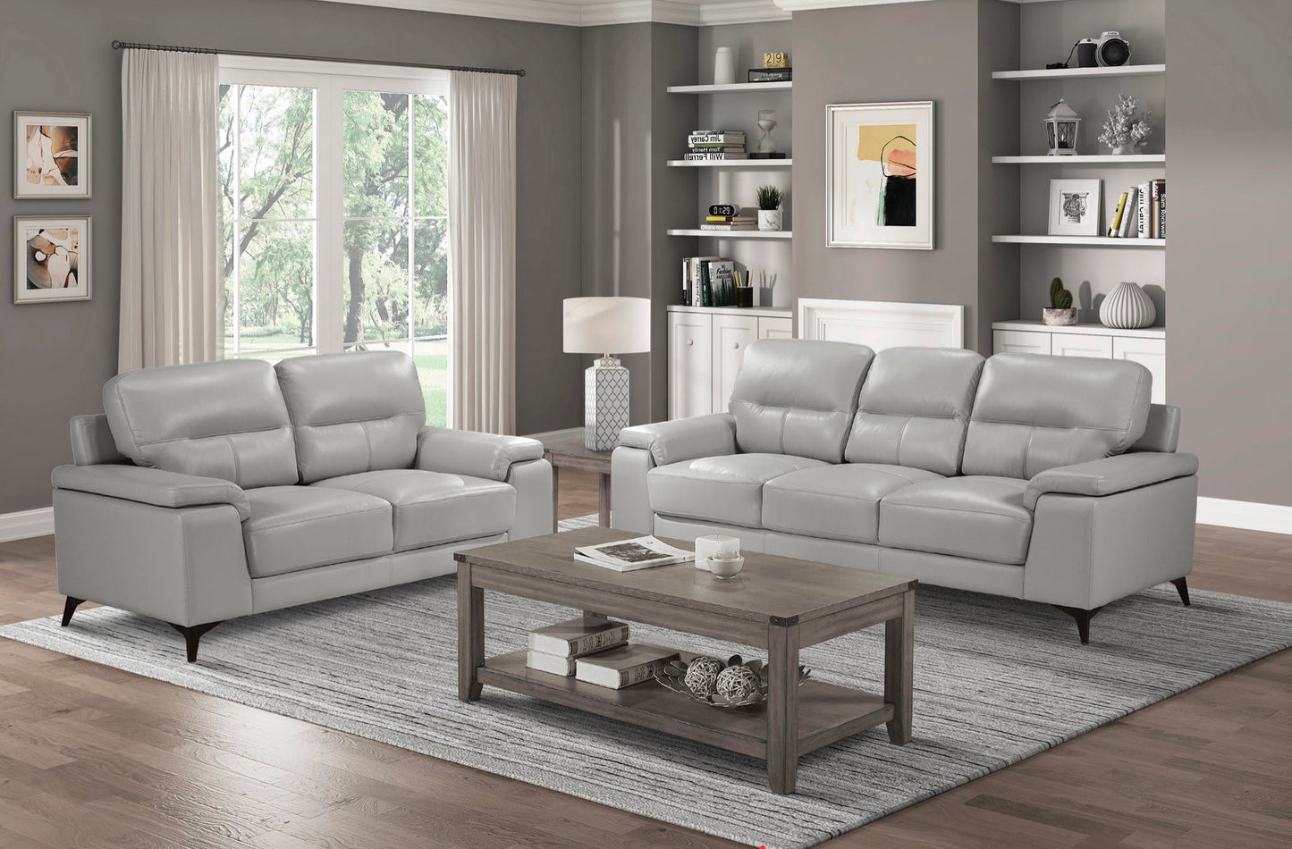 Leather sofa set deal LSMZ5659514SVE