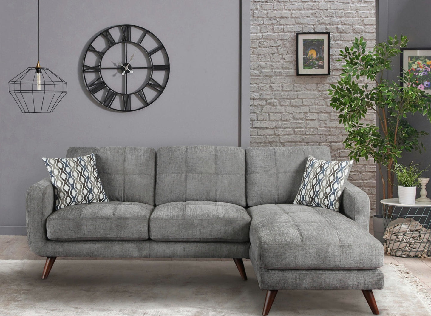 Sectional Fabric sofa set deal SFSMZ4659036GRYSSR