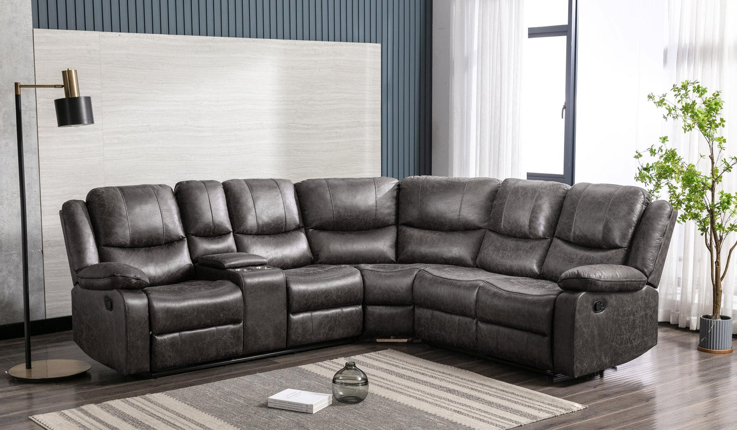 Sectional Recliner sofa set deal SRSMZ46599849GRYSS