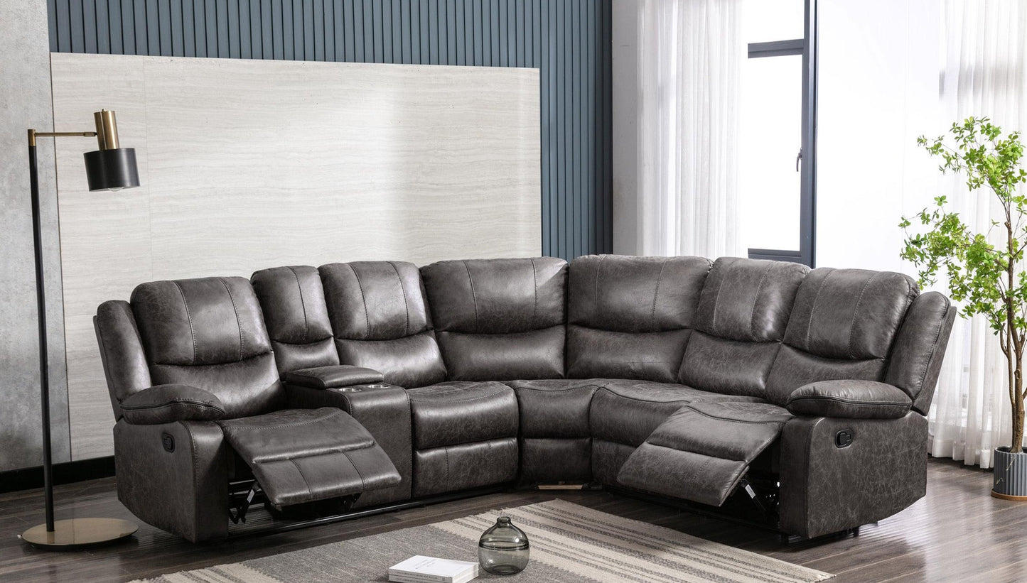 Sectional Recliner sofa set deal SRSMZ46599849GRYSS