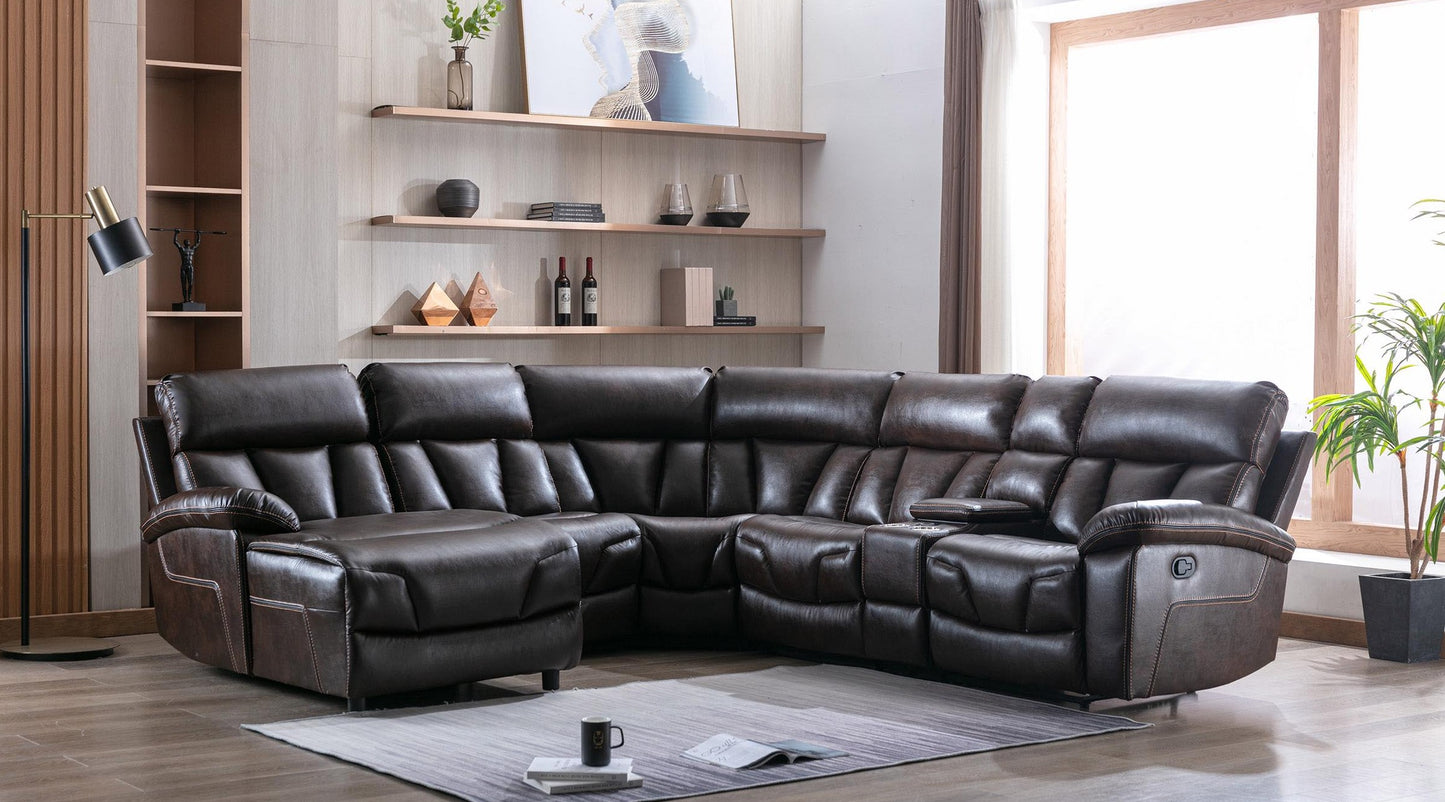 Sectional Recliner sofa set deal SRSMZ46599931BRWSS6L
