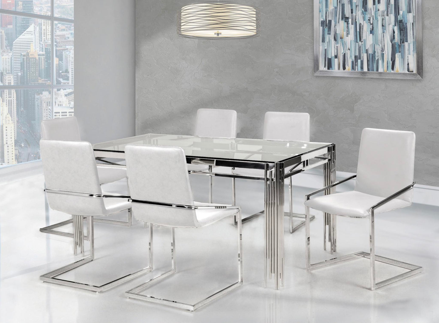 Glass top dining Set deal GTDMZ3653645/3656SWT