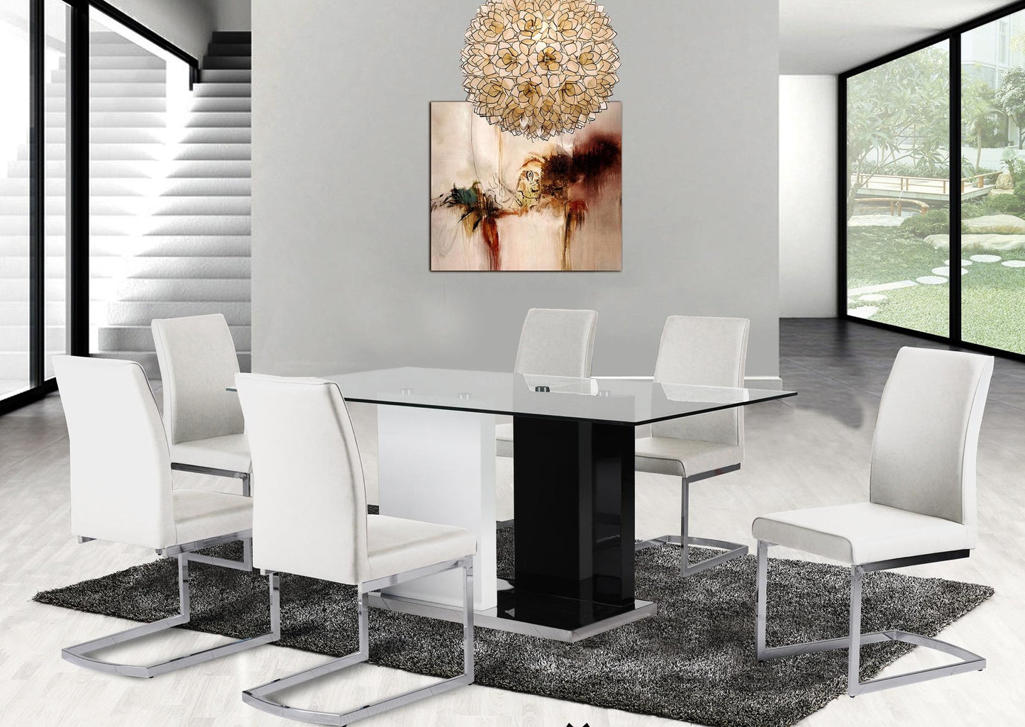 Glass top dining Set deal GTDMZ3656848/6826SWT