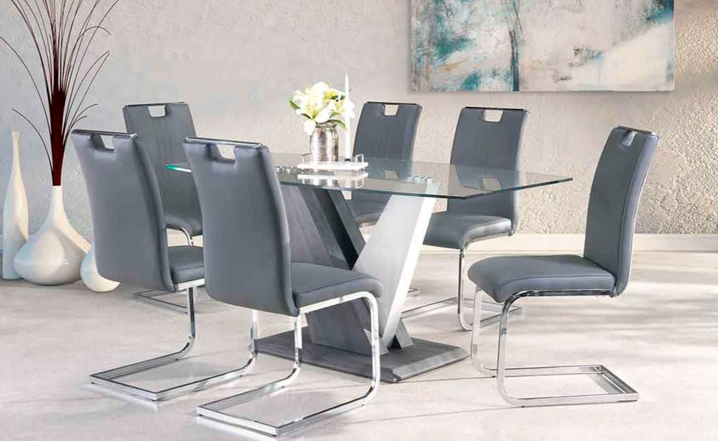 Glass top dining Set deal GTDMZ3657383/738S4GY