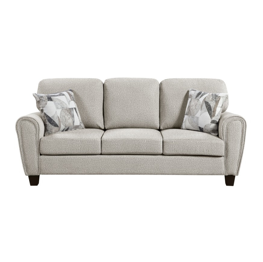 DNS 9214NPG Fabric Sectional Sofa