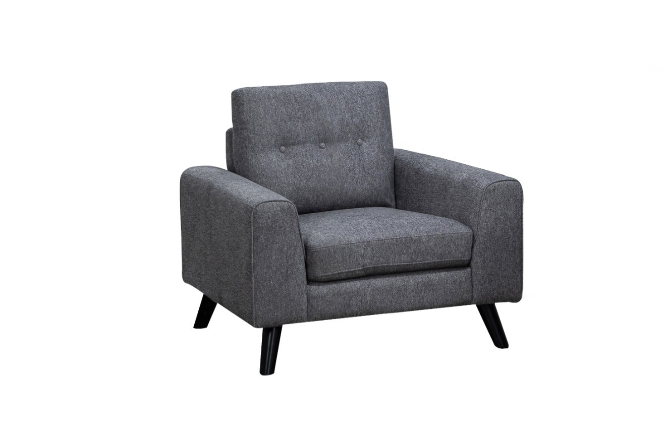 DNS 99947GRY Fabric Sectional Sofa