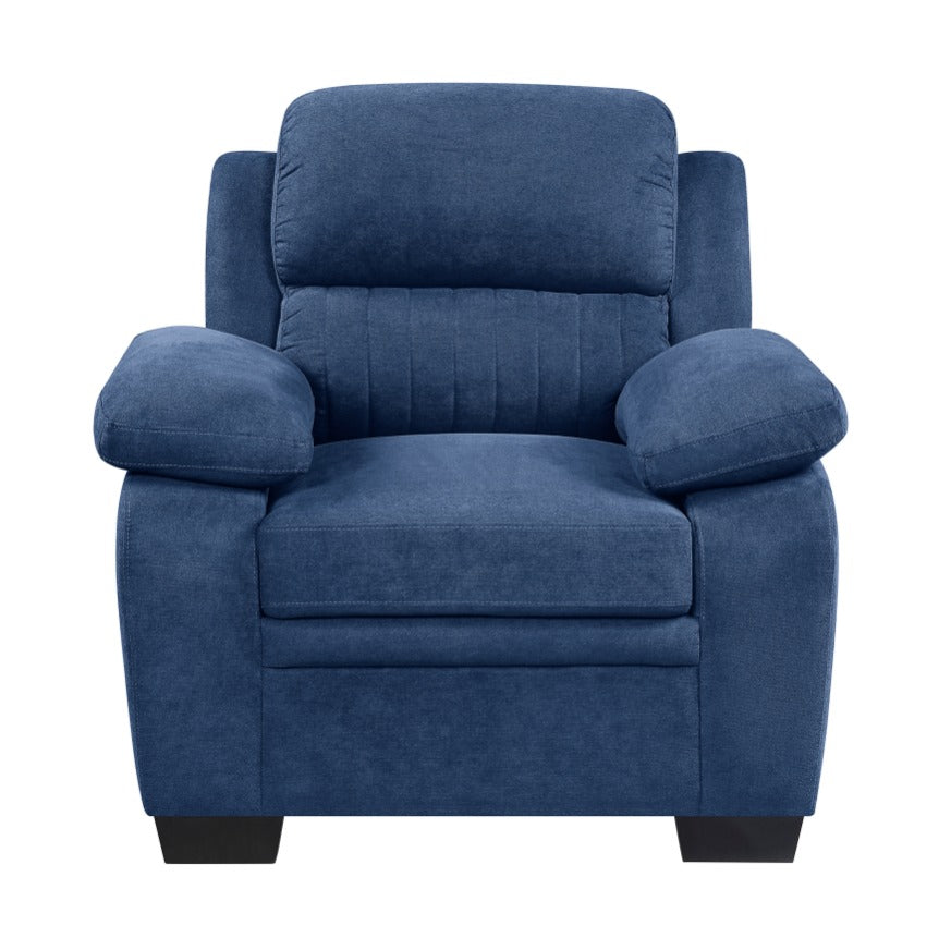 DNS 9333BU Fabric Sectional Sofa
