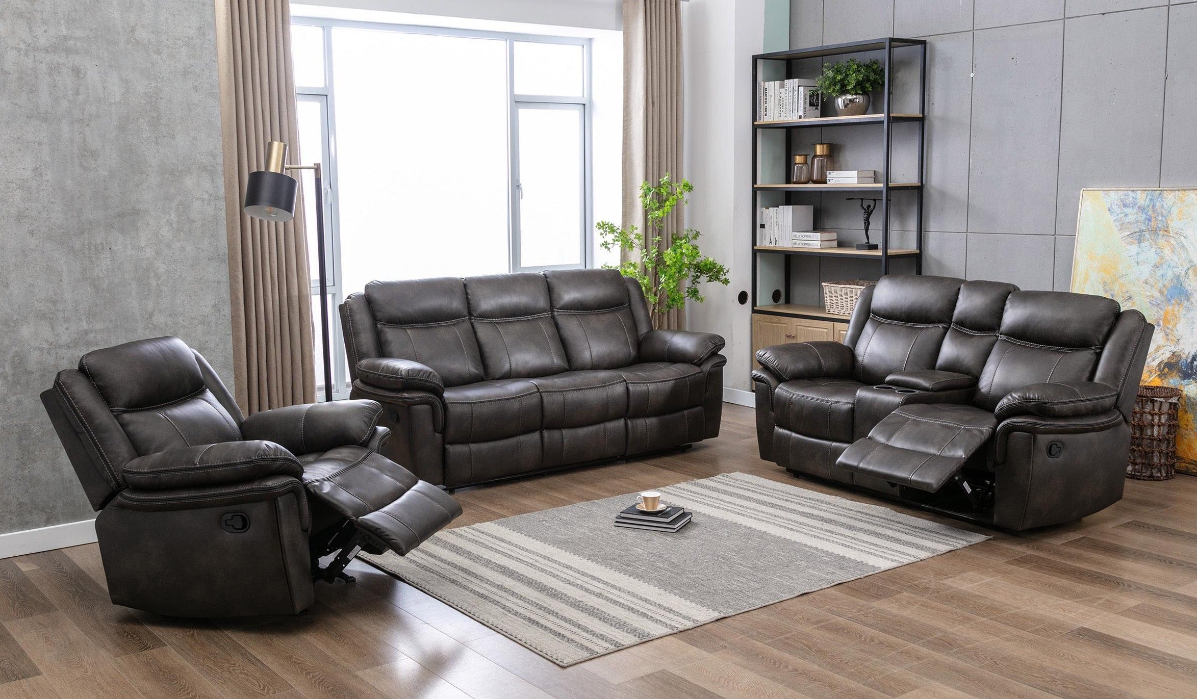 Recliner sofa set deal RSMZ46599933GRY