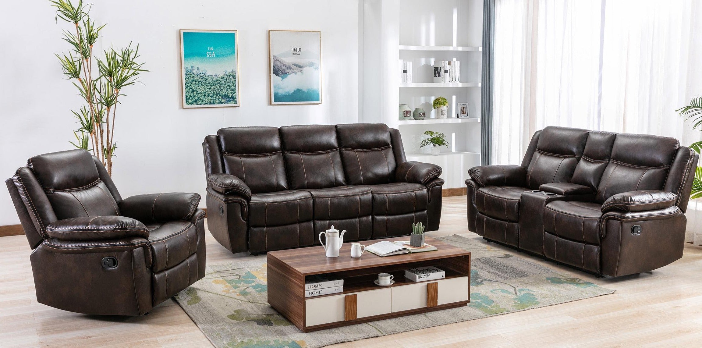 Recliner sofa set deal RSMZ46599933BRW