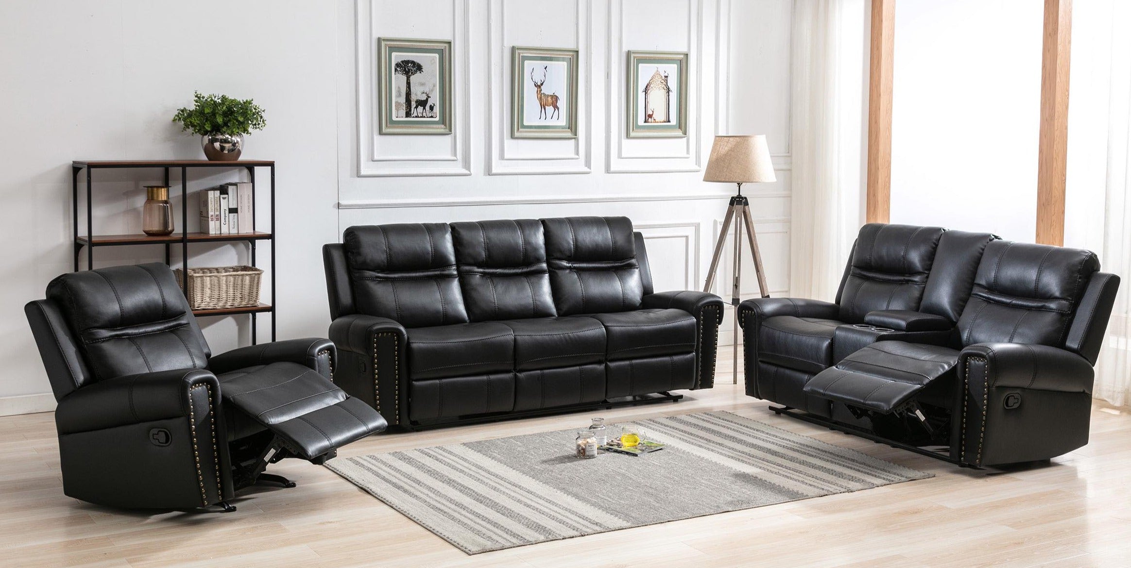 Recliner sofa set deal RSMZ46599927BLK