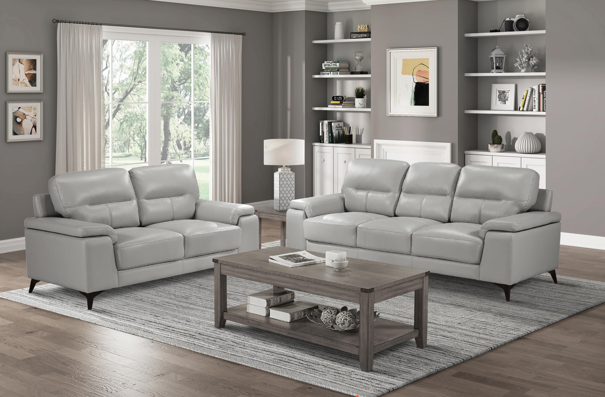 Leather sofa set deal LSMZ5659514SVE