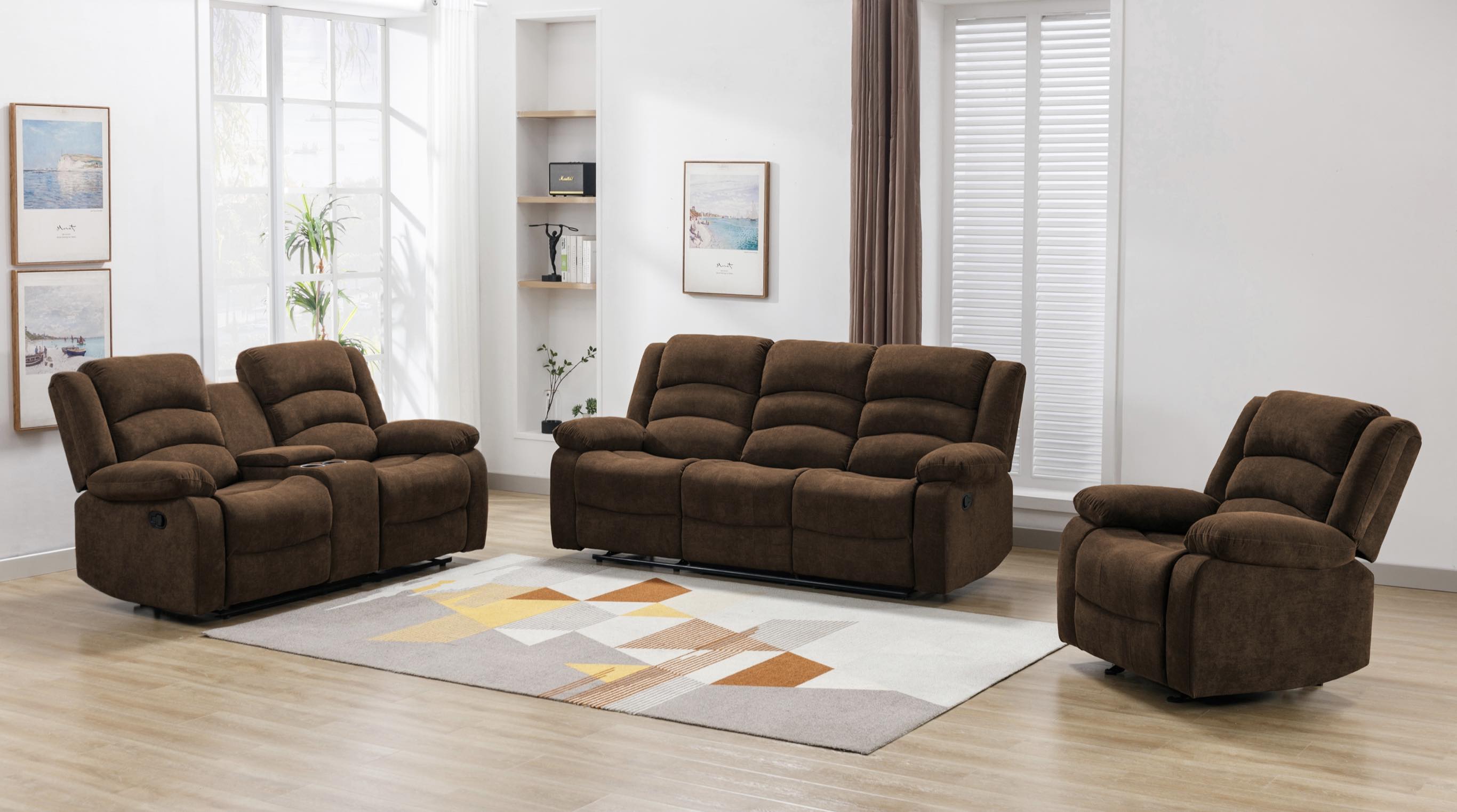 Recliner sofa set deal RSMZ46599989BRW