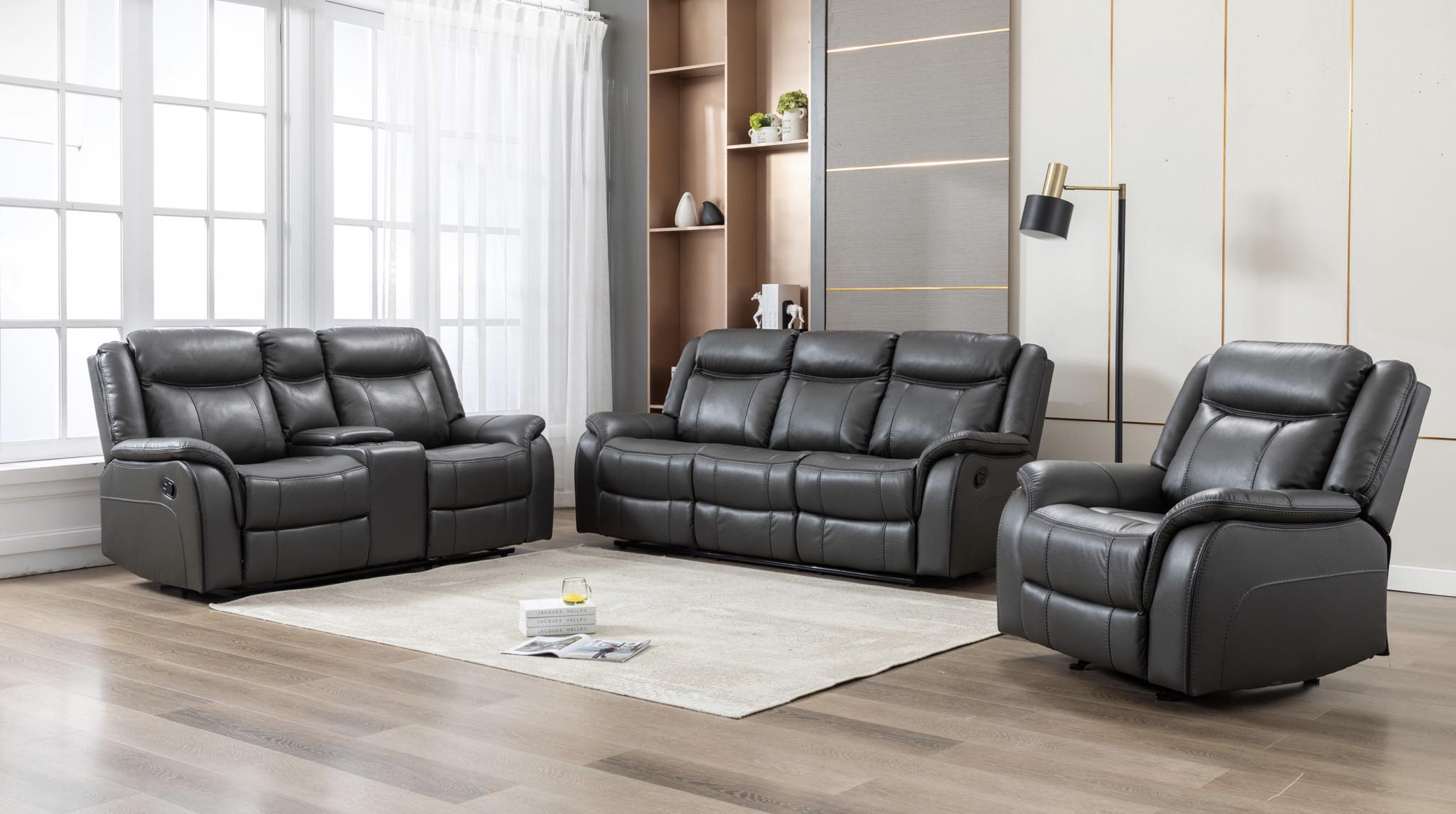 Recliner sofa set deal RSMZ46599926GRY