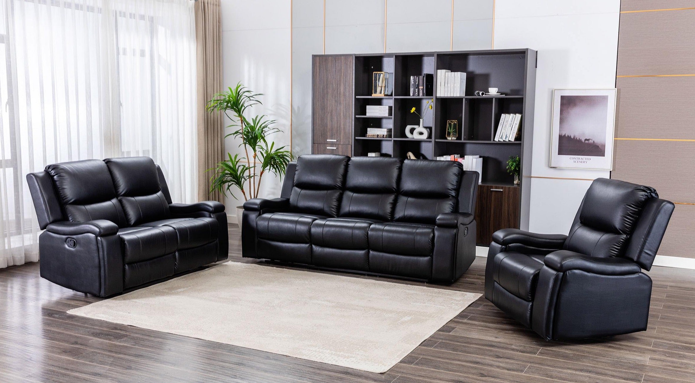 Recliner sofa set deal RSMZ46599917BLK