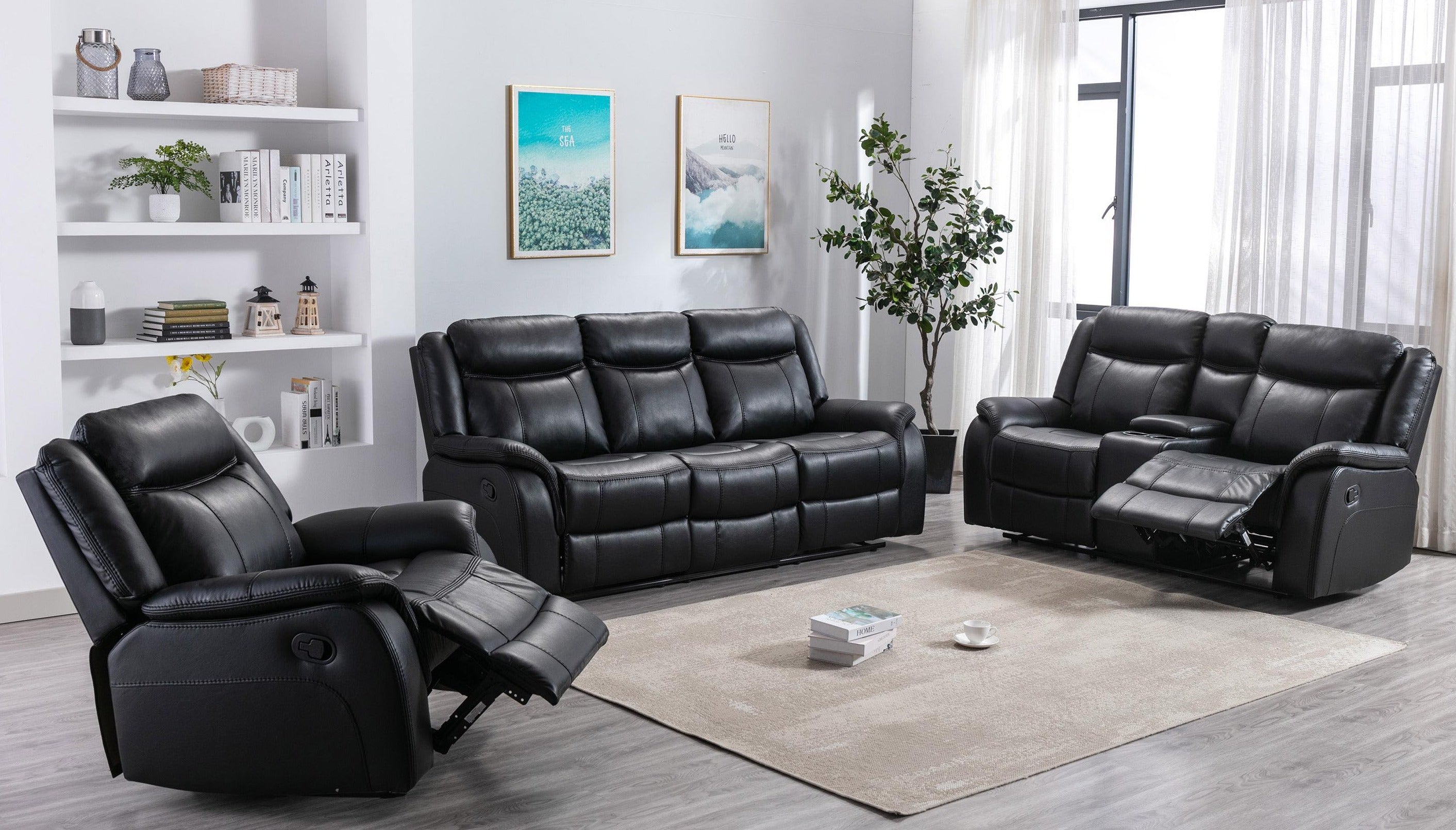 Recliner sofa set deal RSMZ46599926BLK