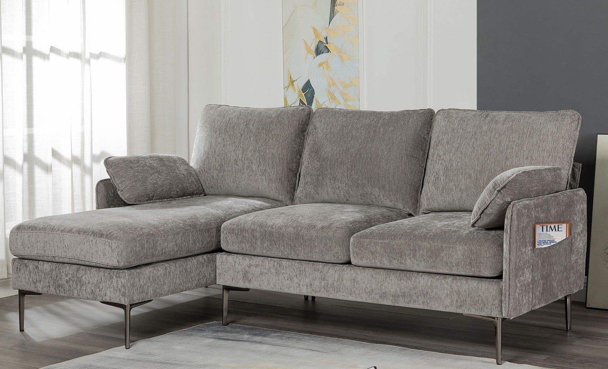 Sectional Fabric sofa set deal SFSMZ46599970GYSS