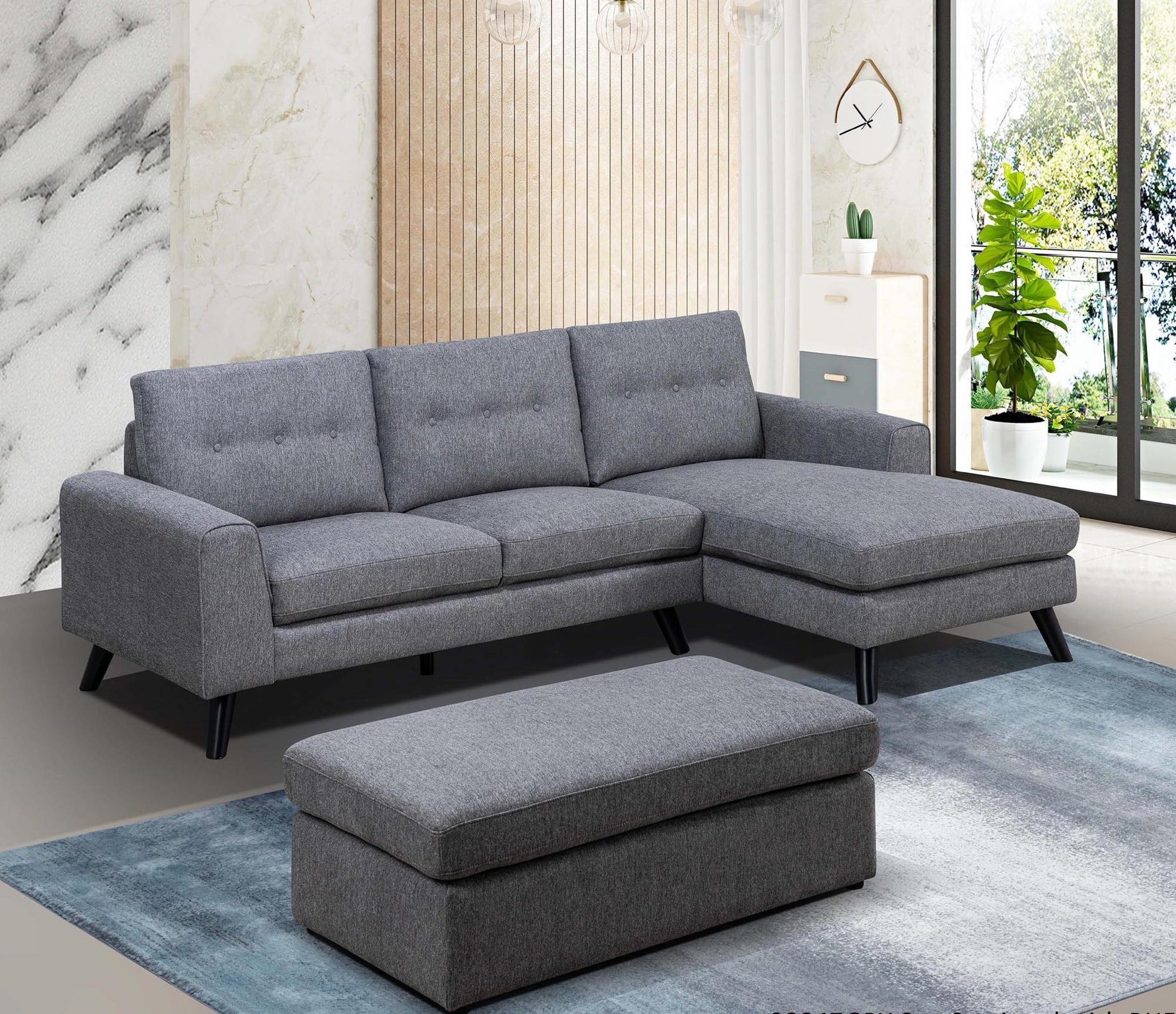 Sectional Fabric sofa set deal SFSMZ46599947GRYSSR