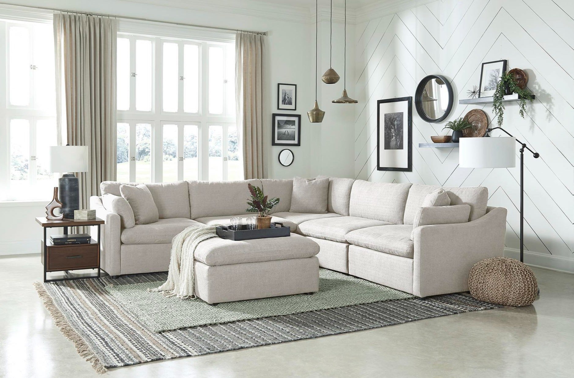 Modular Sectional Fabric sofa set deal SFSMZ4659544BE