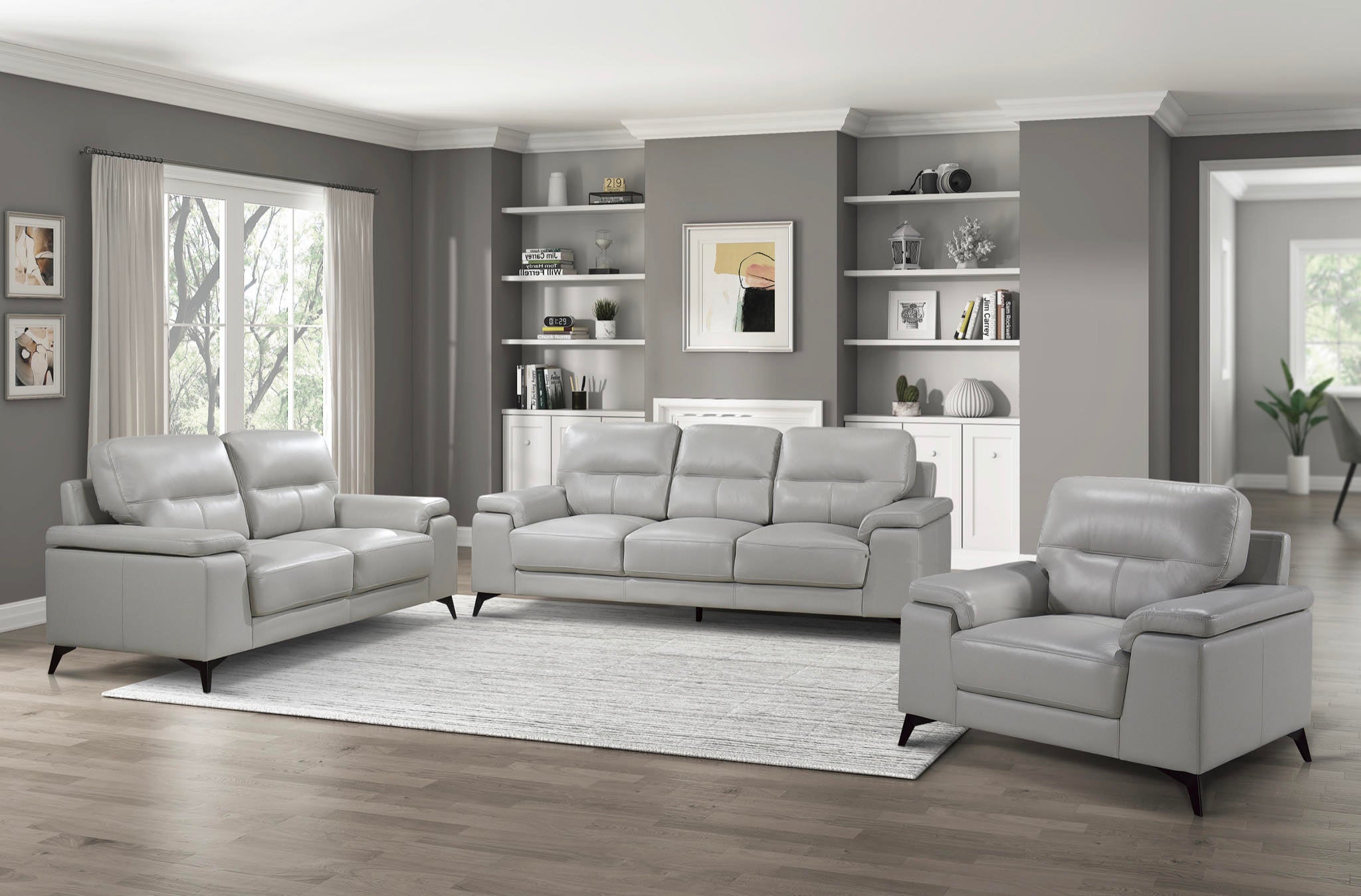 Leather sofa set deal LSMZ5659514SVE