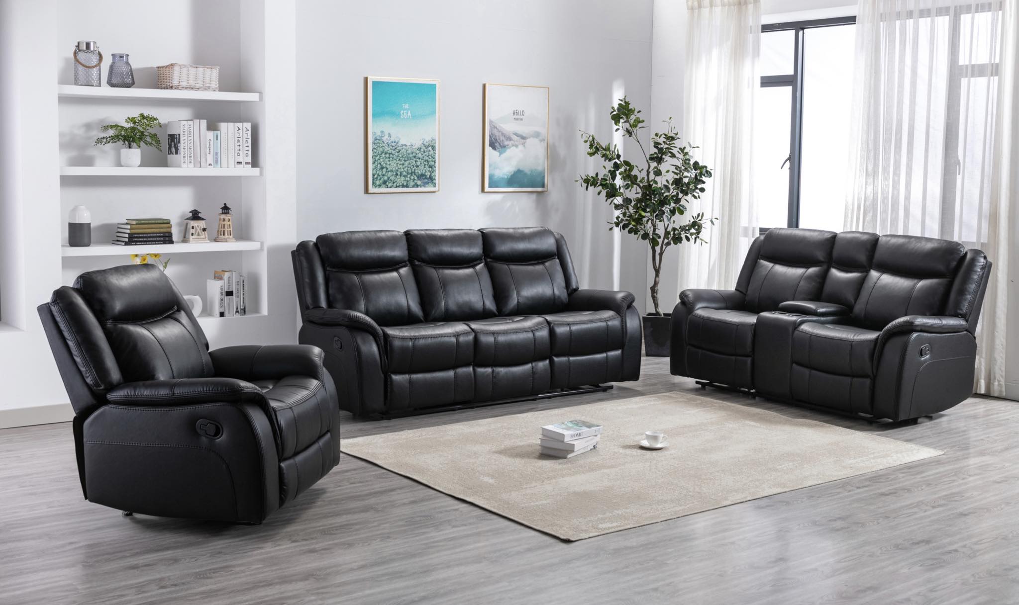 Recliner sofa set deal RSMZ46599926BLK