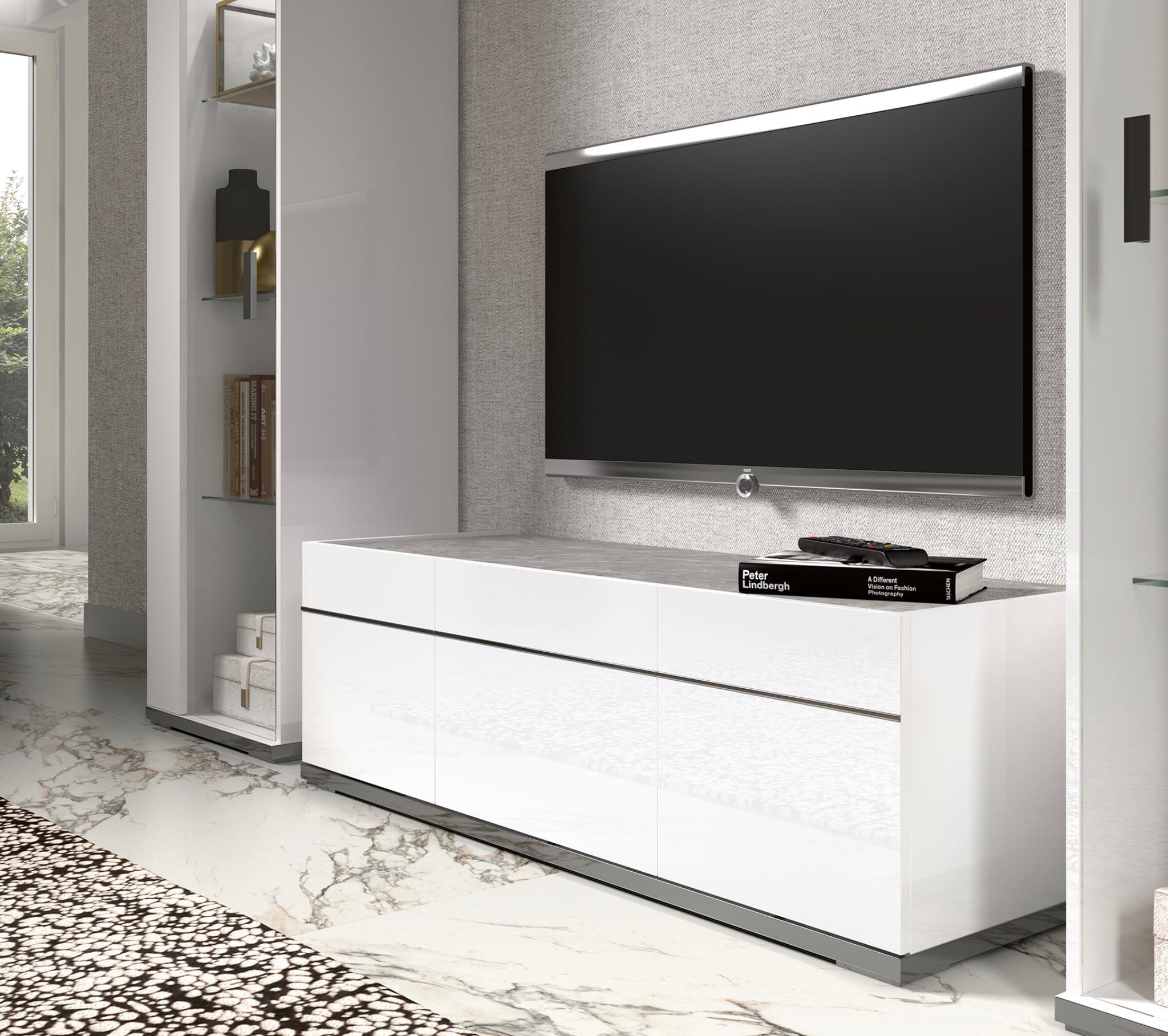 TV Stand TVSMZ125MADWHPT01