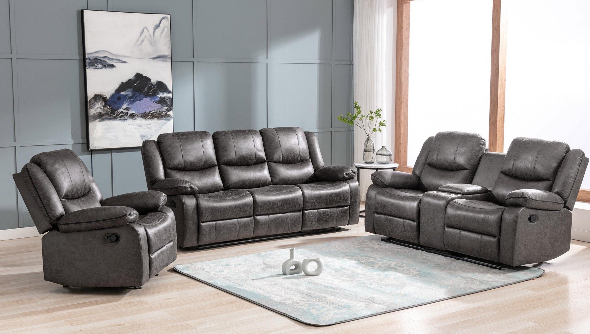 Recliner sofa set deal RSMZ46599849GRY