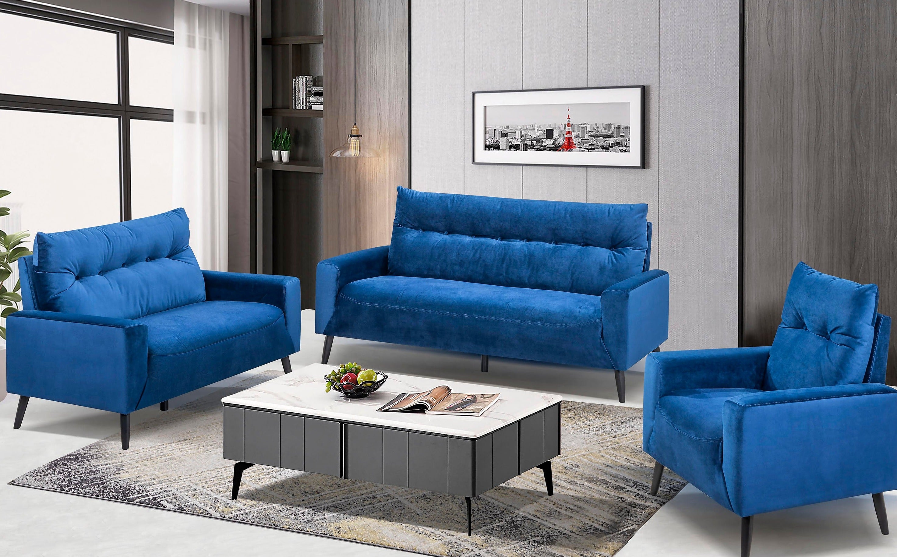 Fabric Sofa set deal FSMZ365999913NAV