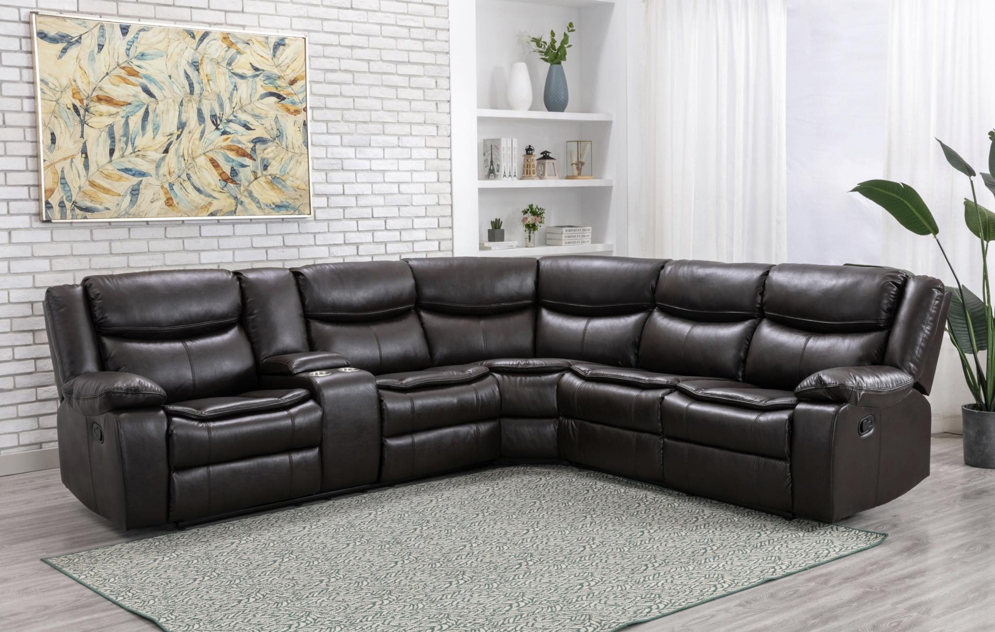 Sectional Recliner sofa set deal SRSMZ46599918BRWSSL