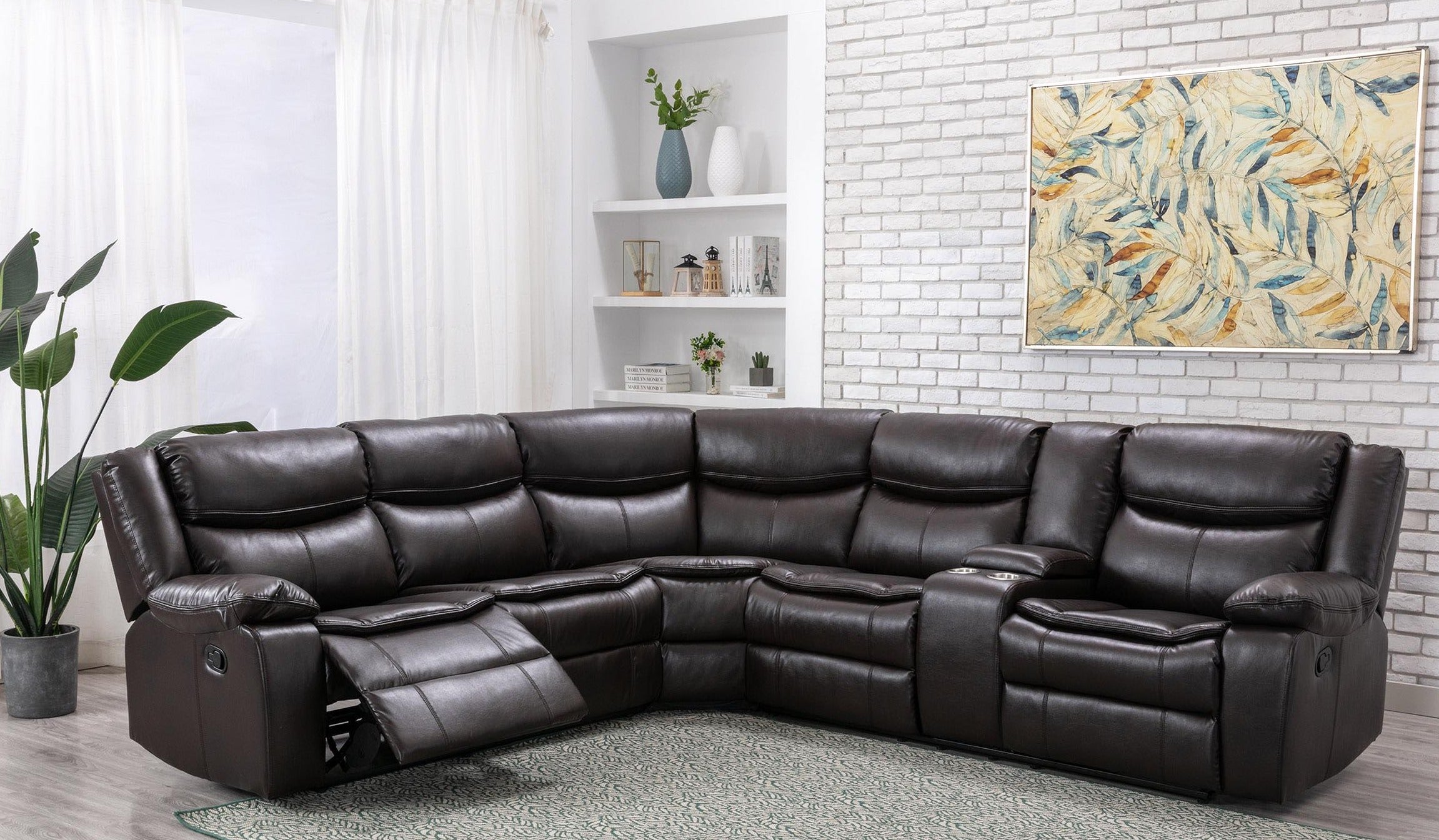 Sectional Recliner sofa set deal SRSMZ46599918BRWSSR
