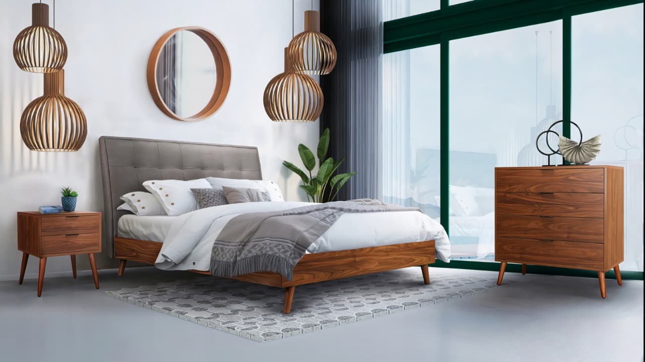 DNS-5895GY (KING & QUEEN Bed)