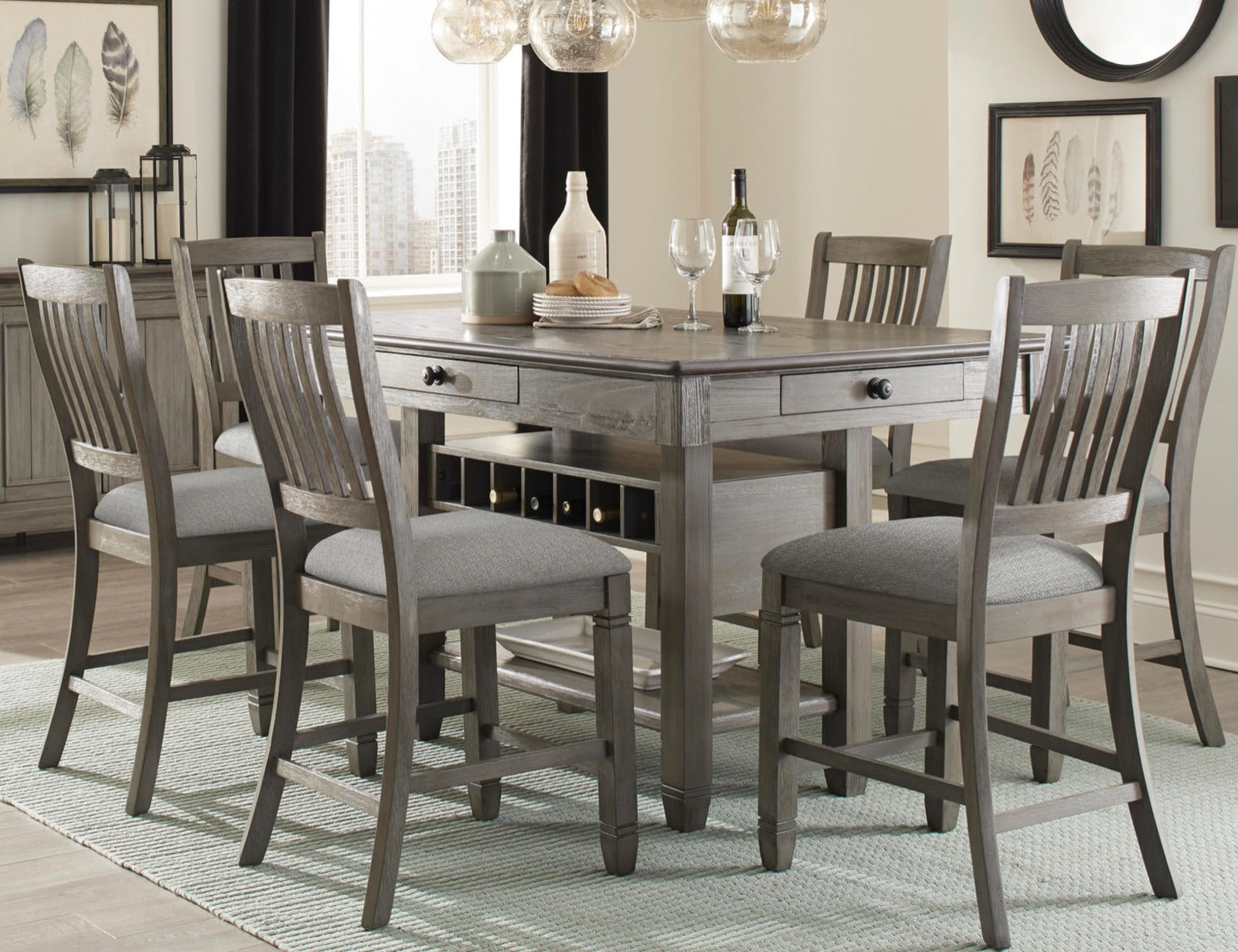 Counter Height dining Set deal CDMZ9655627GY-36