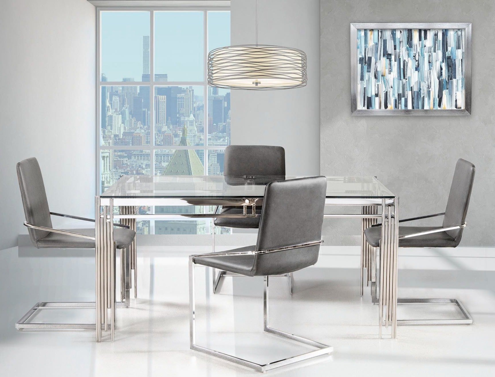 Glass top dining Set deal GTDMZ3653645/3656SGY