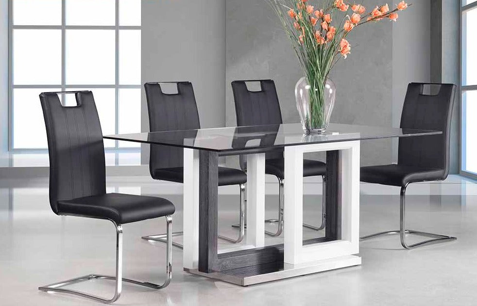 Glass top dining Set deal GTDMZ3656825/738S4BK