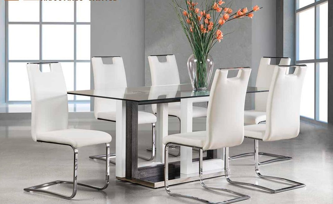 Glass top dining Set deal GTDMZ3656825/738S4WT