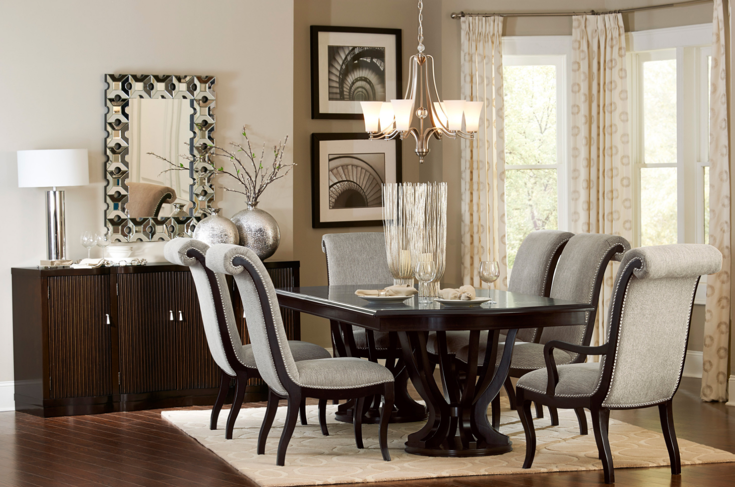 DNS 5494 California Large Dining Set