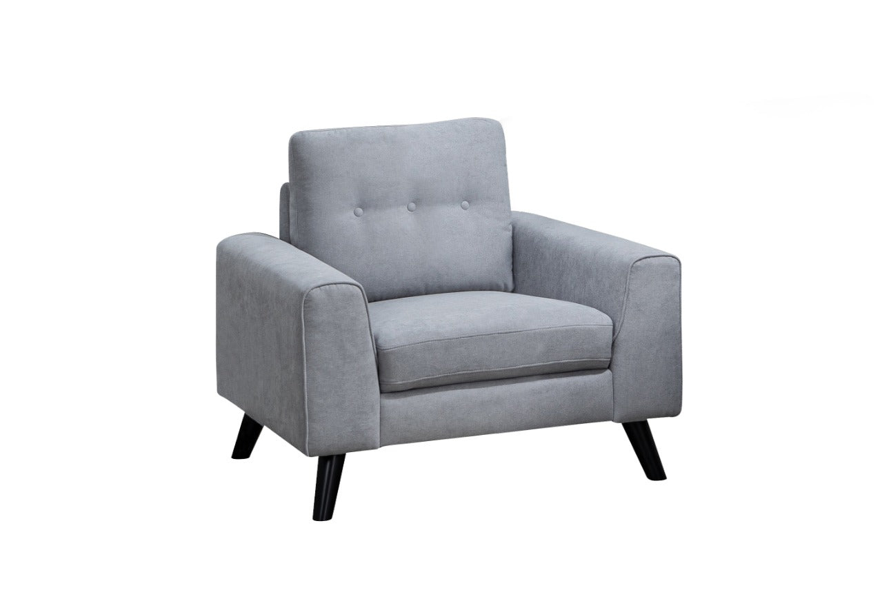 DNS  99947LGY Fabric Sectional Sofa
