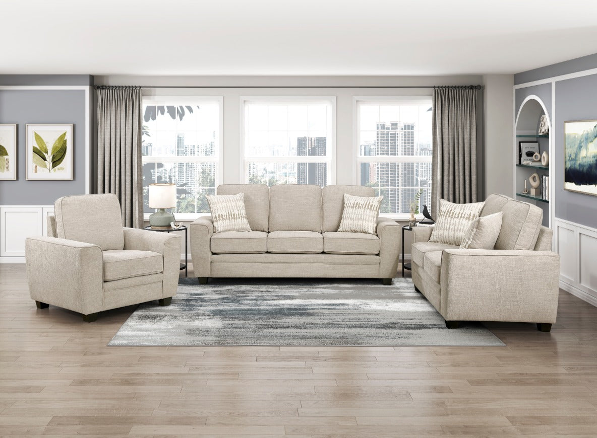 DNS 9745TP-3 Fabric Sectional Sofa