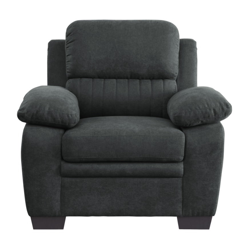 DNS 9333DG Fabric Sectional Sofa