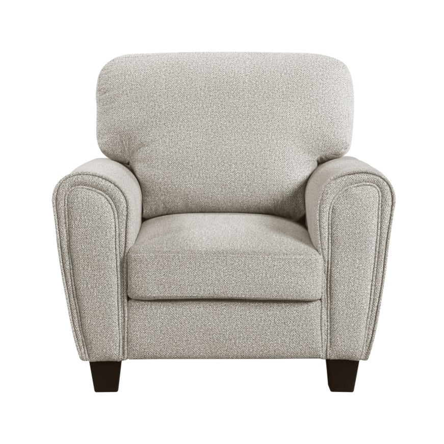 DNS 9214NPG Fabric Sectional Sofa