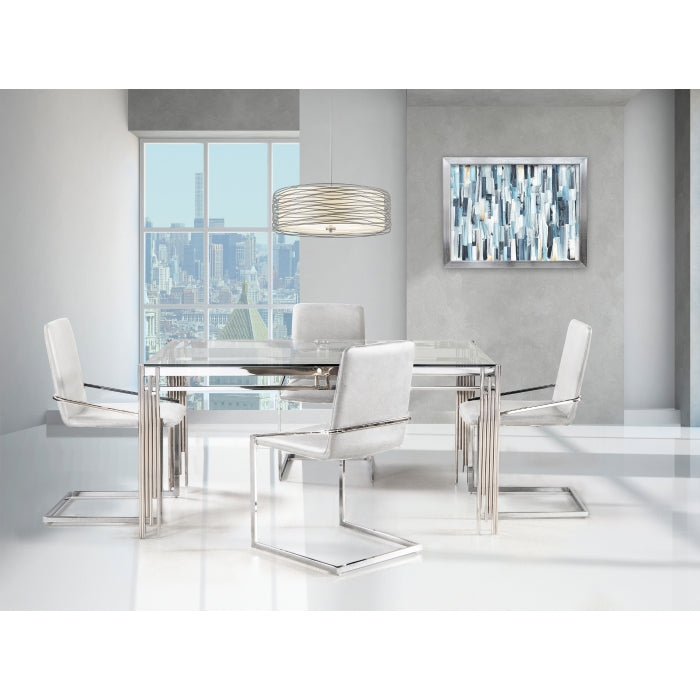 DNS-3645-W (Glass top dining set)