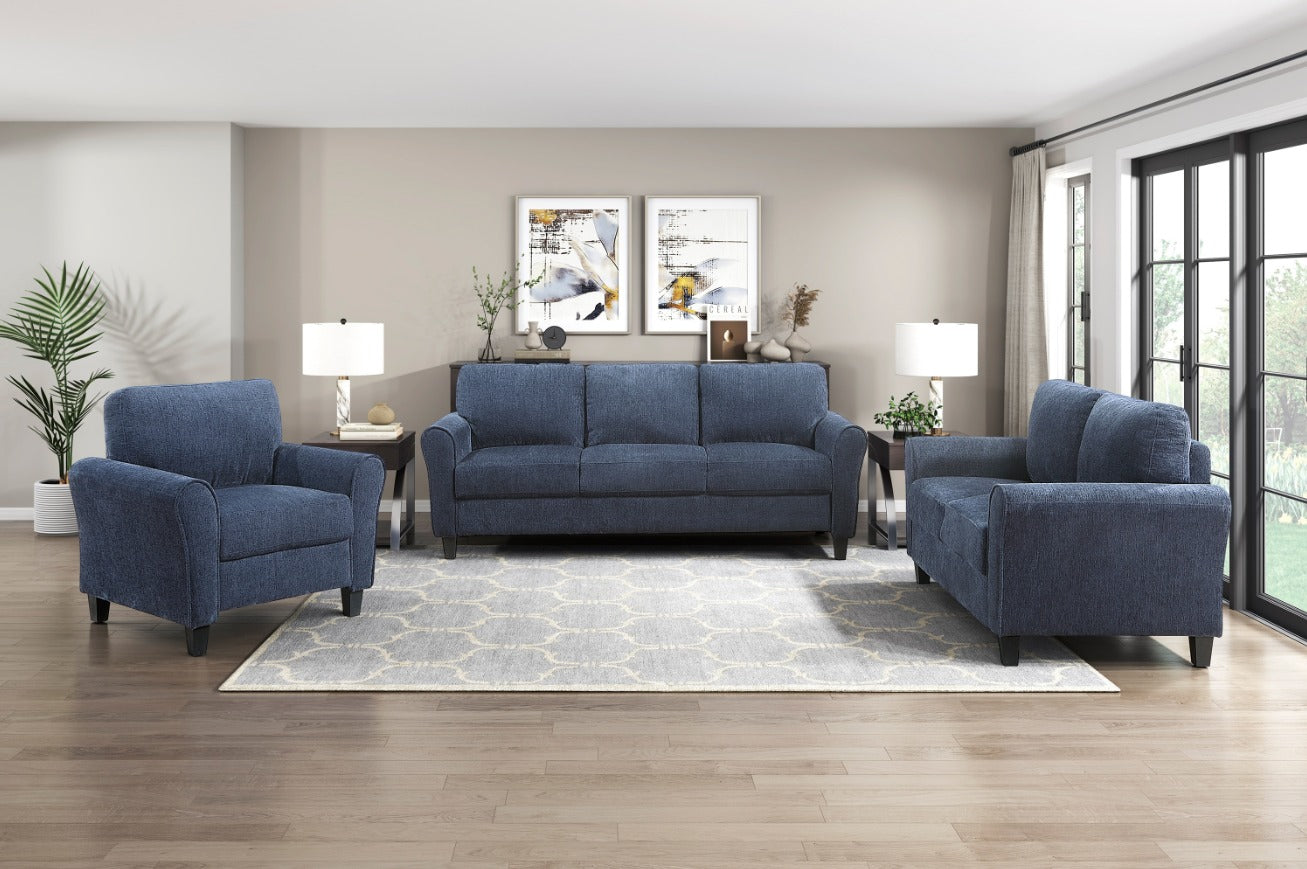 DNS 9209NFNV Fabric Sectional Sofa