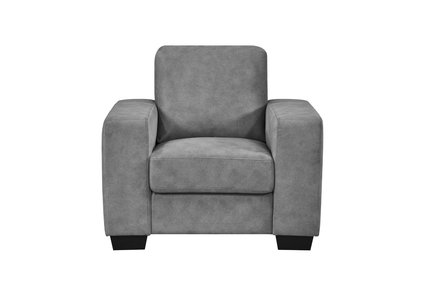 DNS 99088GRY Fabric Sectional Sofa