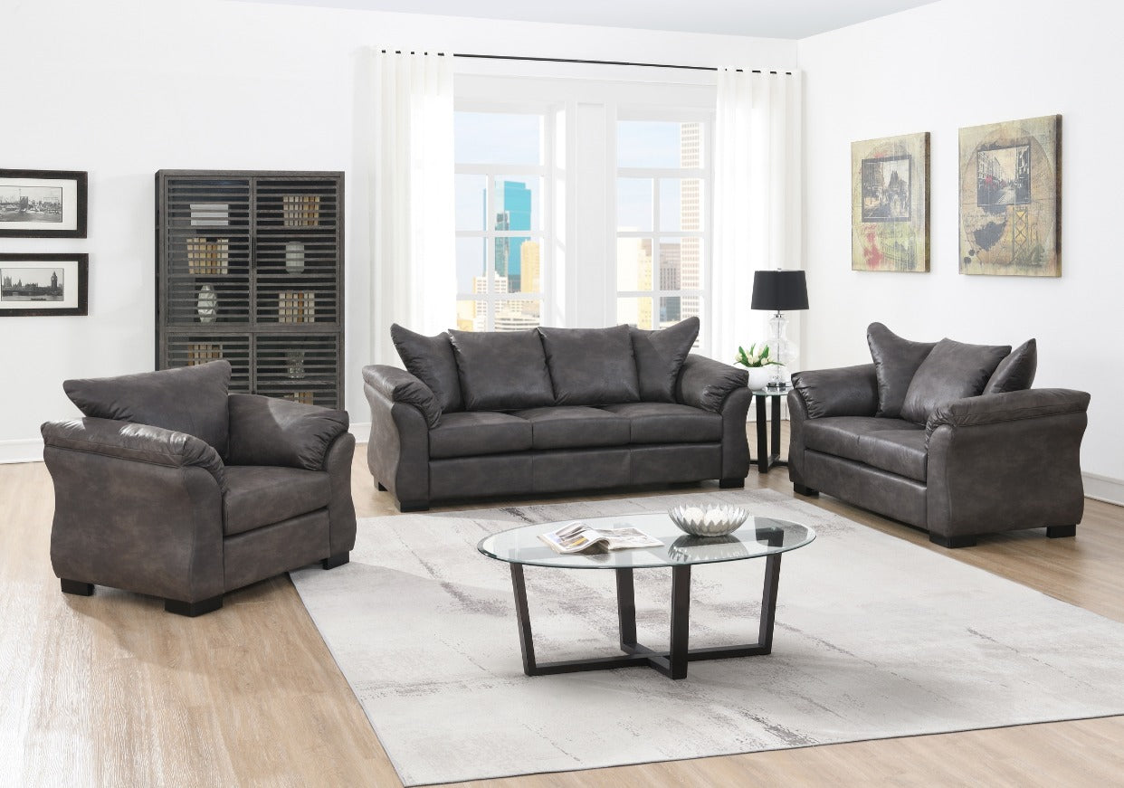 DNS 99075CHR Sectional Sofa