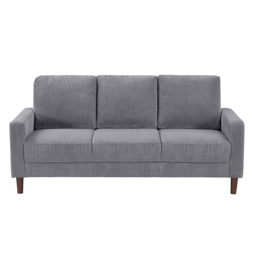 DNS 9520GRY Fabric Sectional Sofa